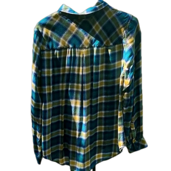 Christopher & Banks Button Front Plaid Shirt EUC - Picture 6 of 8